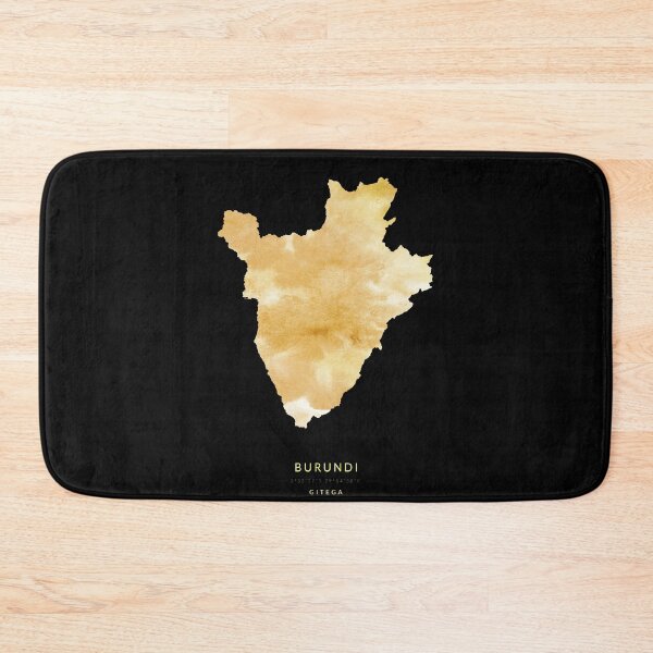 Item preview, Burundi map in gold color designed and sold by Jerhus.