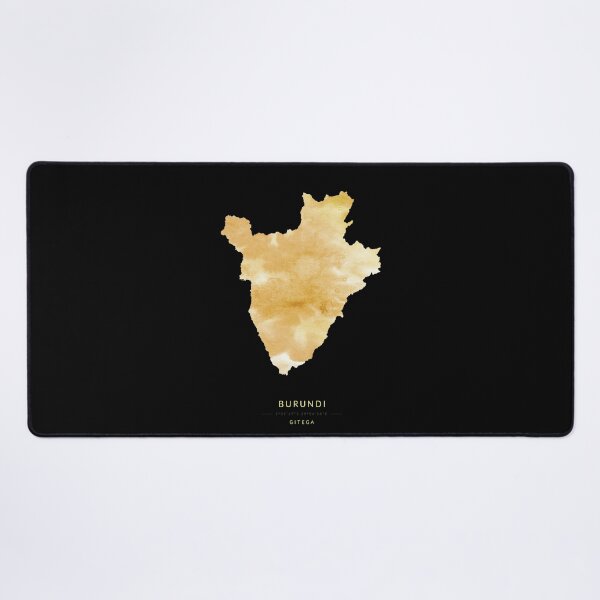 Item preview, Burundi map in gold color designed and sold by Jerhus.