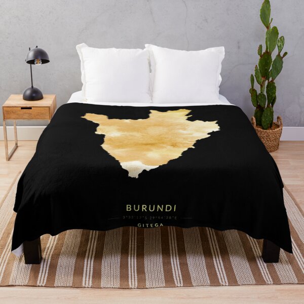 Item preview, Burundi map in gold color designed and sold by Jerhus.