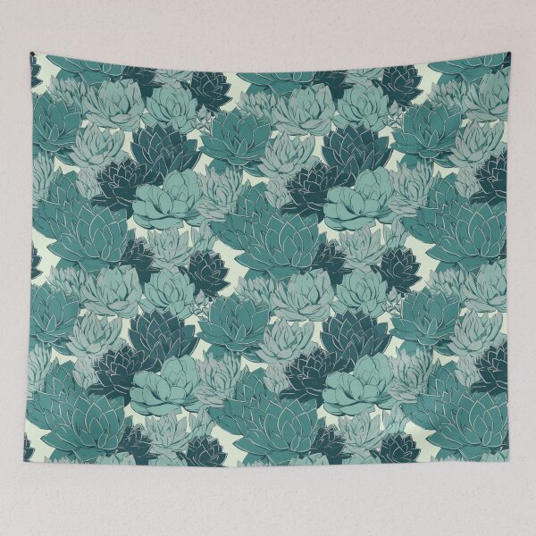 Item preview, Seamless Succulents  designed and sold by PrettyPatternss.