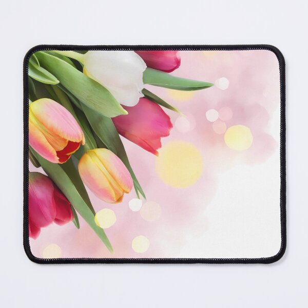 Item preview, ฺTulip bouquet in bokhe background designed and sold by WhiteDoveArt.