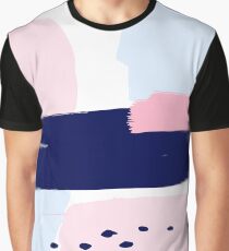 Modern Abstract Brush Stroke Art Graphic T-Shirt