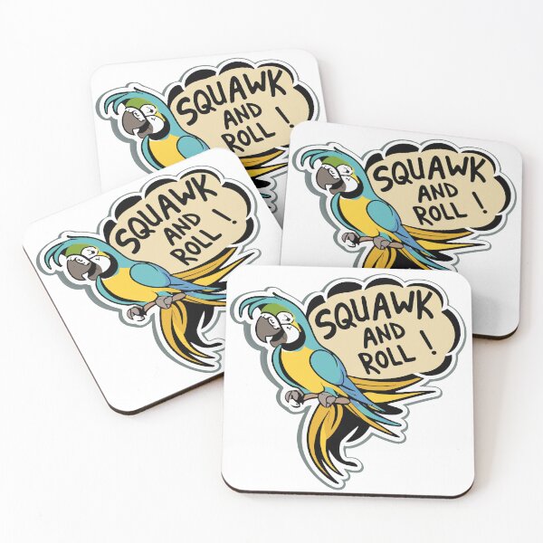 Item preview, Squawk and Roll Macaw Comic Sticker designed and sold by NiftyWrx.