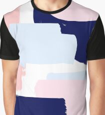 Modern Abstract Brush Stroke Art Graphic T-Shirt