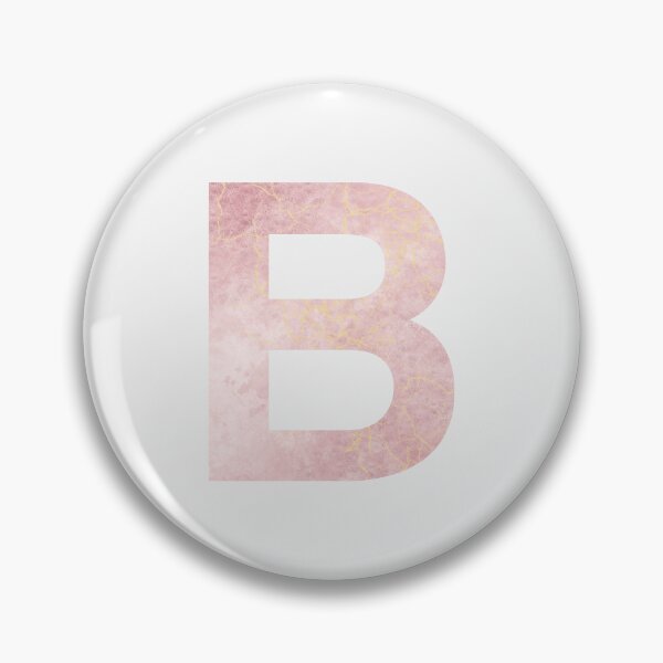 Item preview, Initial B with pink marble effect designed and sold by alessiazoe.
