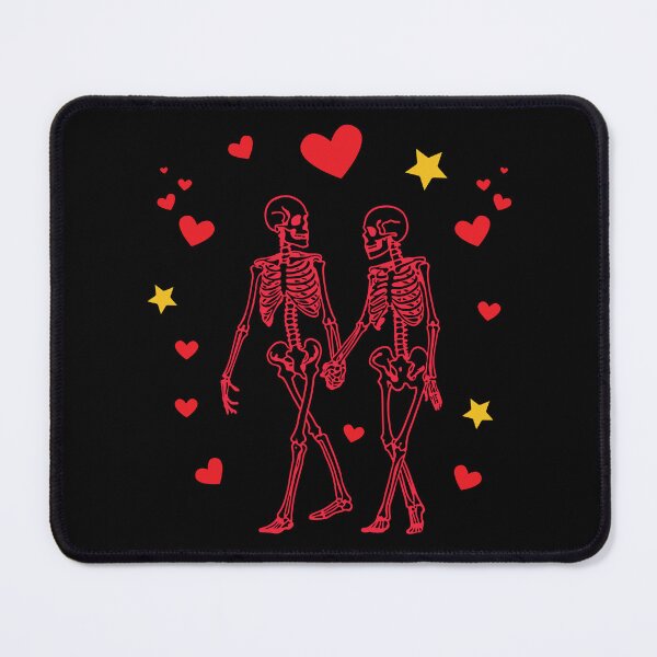 Item preview, Loving couple of red preppy skeletons designed and sold by ShirtSensation.