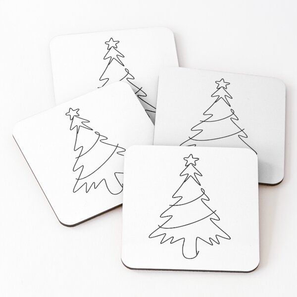 Item preview, Christmas tree in line art style designed and sold by Andrey-Myagkov.