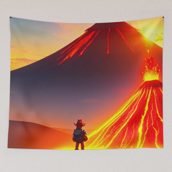 Item preview, Magnificent Sunlit Volcano Scene designed and sold by Nathan Z..