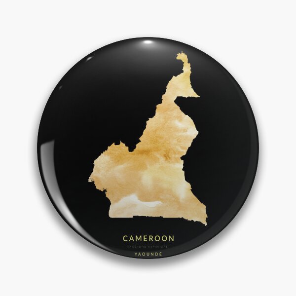 Item preview, Map of Cameroon in gold color designed and sold by Jerhus.