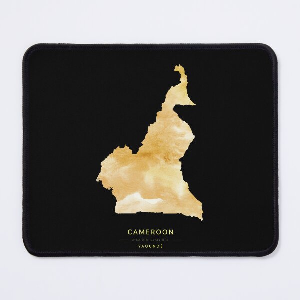 Item preview, Map of Cameroon in gold color designed and sold by Jerhus.