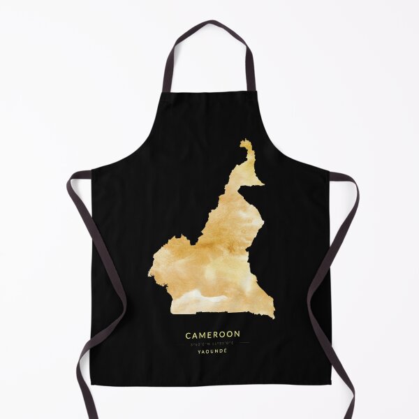 Item preview, Map of Cameroon in gold color designed and sold by Jerhus.