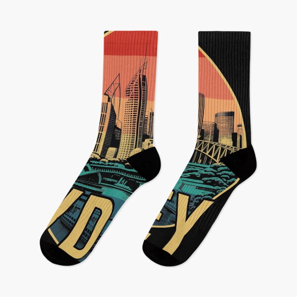 Item preview, Retro Sunset Sydney Australia designed and sold by DynastyArt.