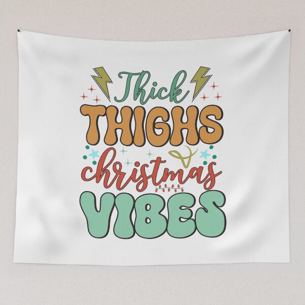 Item preview, Thick Thighs And Christmas Vibes designed and sold by shopbakas.