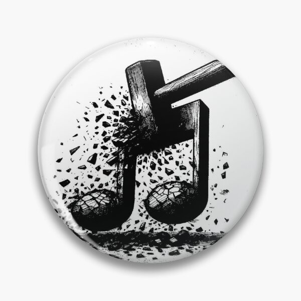 Item preview, Smashed out music note designed and sold by Jodie Lane.