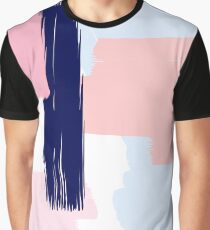 Modern Abstract Brush Stroke Art Graphic T-Shirt