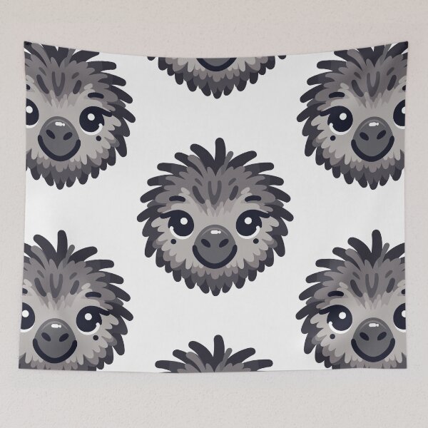 Item preview, Cute Vectoral Emu Face designed and sold by ArtfulWeave.
