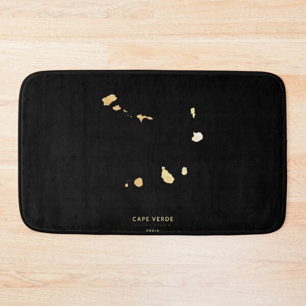 Item preview, Cape Verde map in gold color designed and sold by Jerhus.