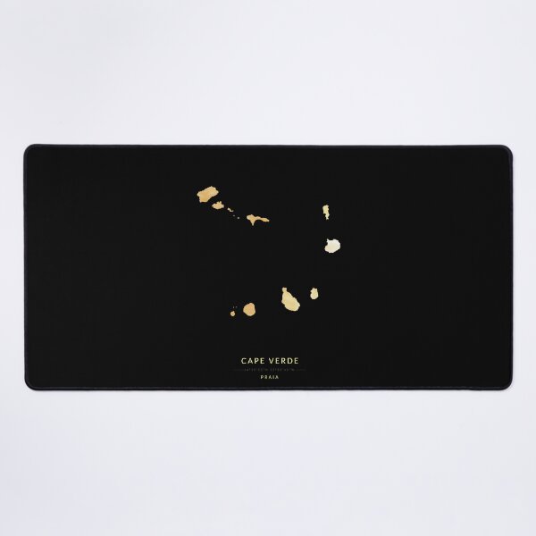Item preview, Cape Verde map in gold color designed and sold by Jerhus.