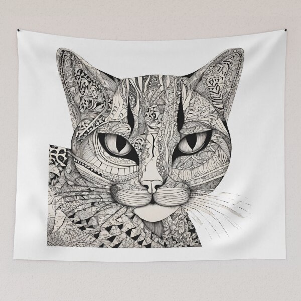 Item preview, Doodle Cat designed and sold by LittleGoblinPrs.