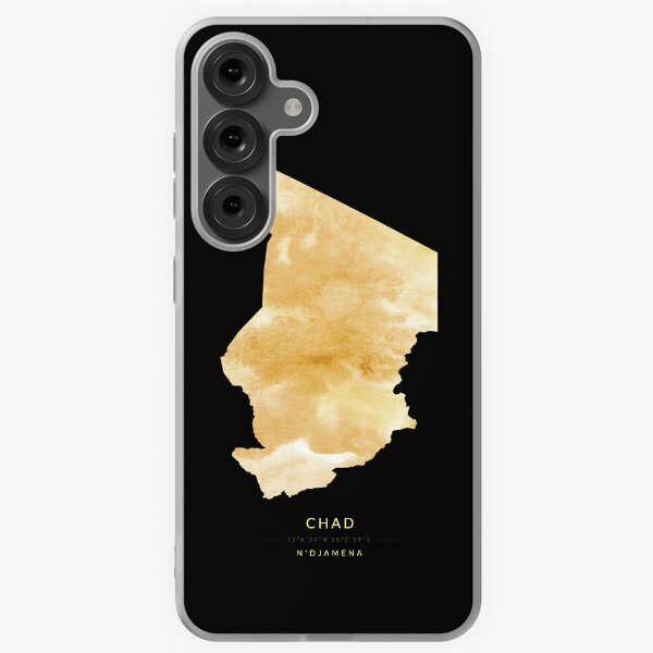 Item preview, Chad map in gold color designed and sold by Jerhus.