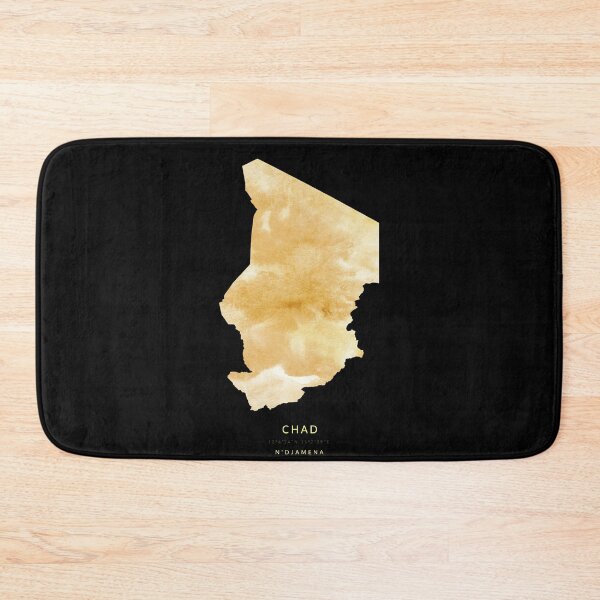 Item preview, Chad map in gold color designed and sold by Jerhus.