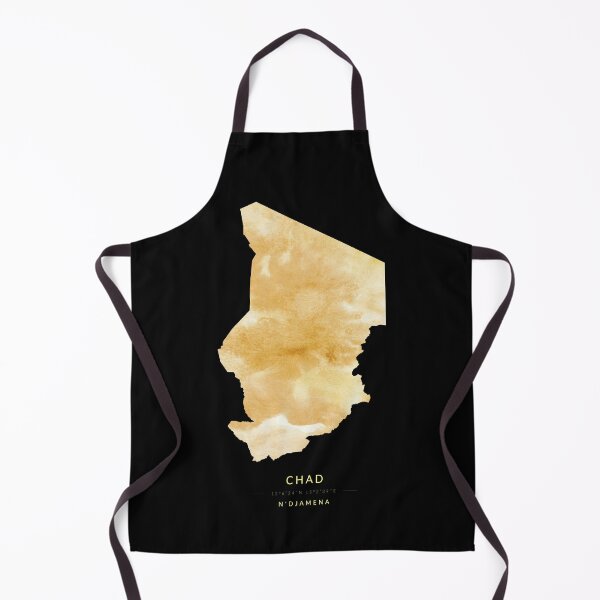 Item preview, Chad map in gold color designed and sold by Jerhus.