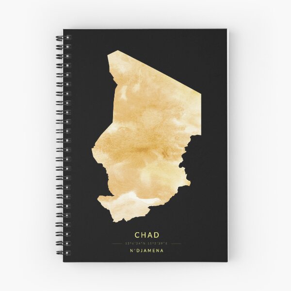 Item preview, Chad map in gold color designed and sold by Jerhus.
