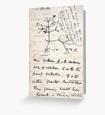 I Think - Charles Darwin 1 Greeting Card