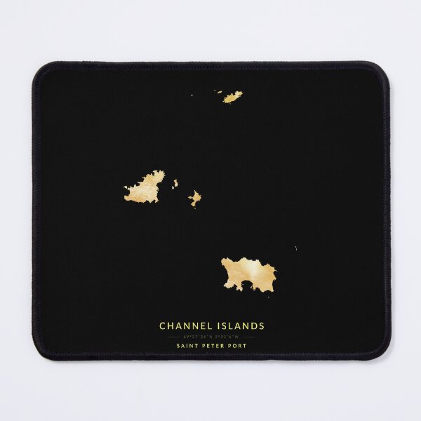 Item preview, Map of the Channel Islands in gold color designed and sold by Jerhus.