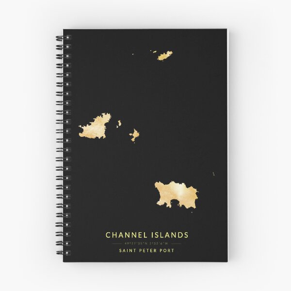 Item preview, Map of the Channel Islands in gold color designed and sold by Jerhus.