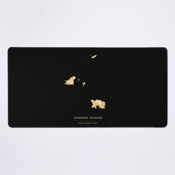 Item preview, Map of the Channel Islands in gold color designed and sold by Jerhus.
