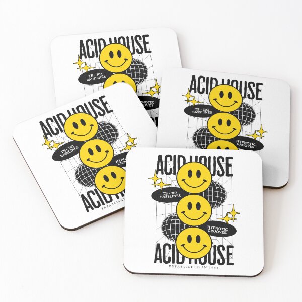 Item preview, CASA ÁCIDA - 3 Smiley's (Negro) designed and sold by Discothreadz.