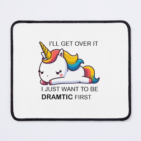 Item preview, I Just Need To Be Dramatic Lazy Unicor designed and sold by Stitch-Switch.