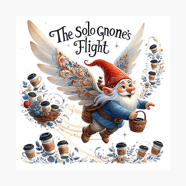 Item preview, The Solo Gnome's Flight designed and sold by IdeasDream.