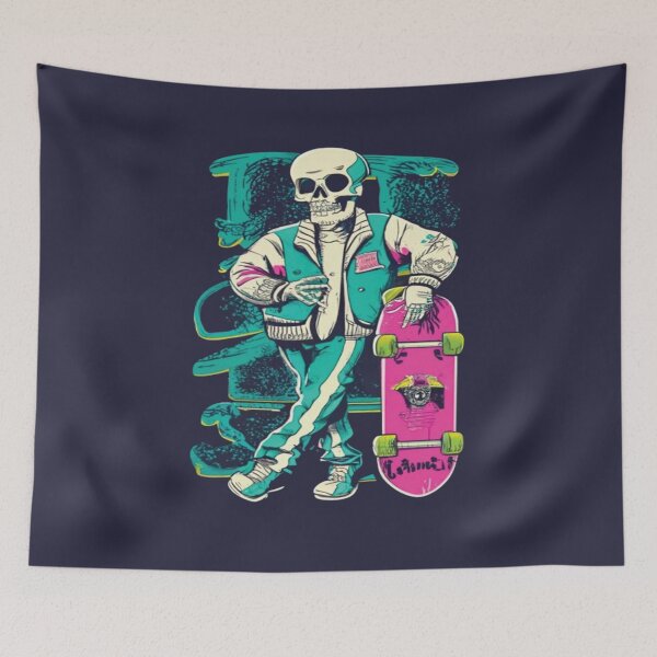 Item preview, Preppy Skeleton, A relaxed skeleton leaning against a locker designed and sold by UrbanGraphixs.