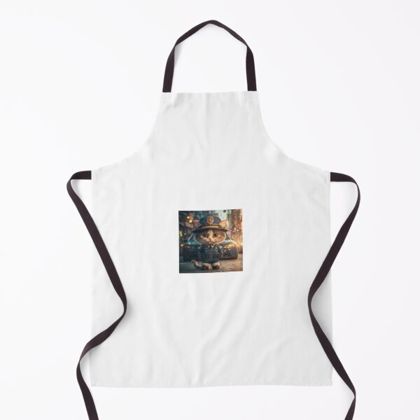 Item preview, police kawai cat designed and sold by Invente.
