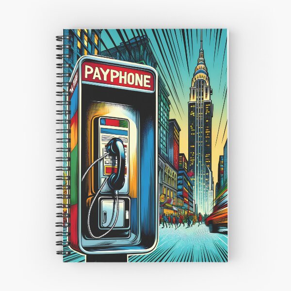 Item preview, Metropolitan Payphone Pop Art Vibrancy designed and sold by inkArtistryfine.