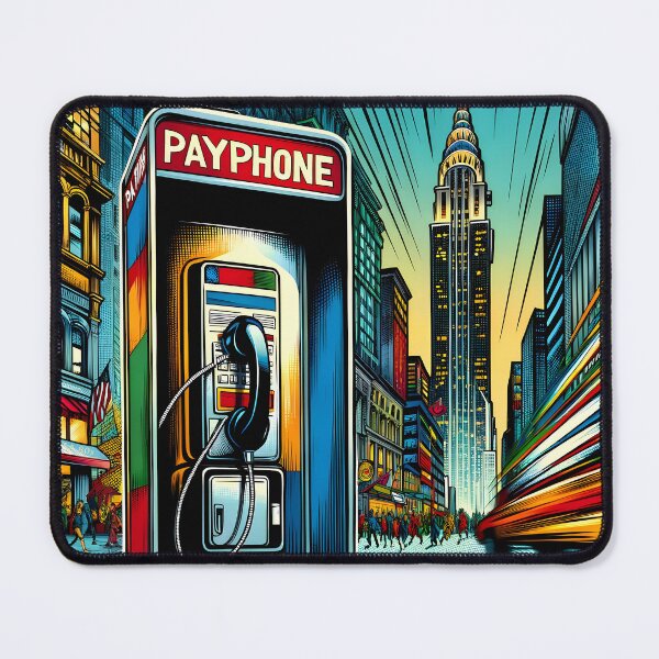 Item preview, Metropolitan Payphone Pop Art Vibrancy designed and sold by inkArtistryfine.