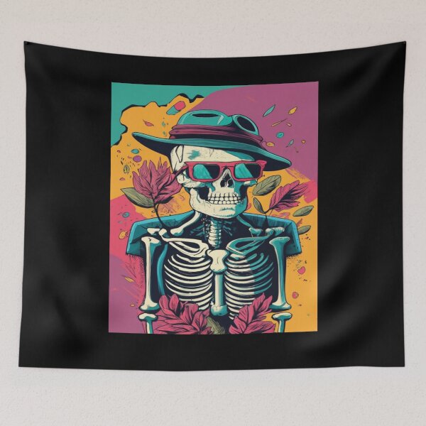 Item preview, Preppy Skeleton, A relaxed skeleton leaning against a locker designed and sold by UrbanGraphixs.