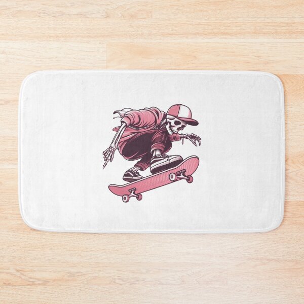 Item preview, Pink Skeletons on Skateboards designed and sold by Stitch-Switch.