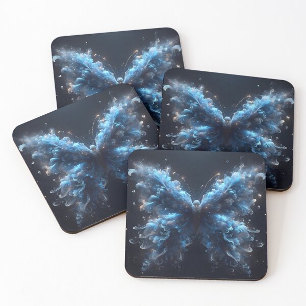 Item preview, smoke blue butterfly designed and sold by rhadooss.