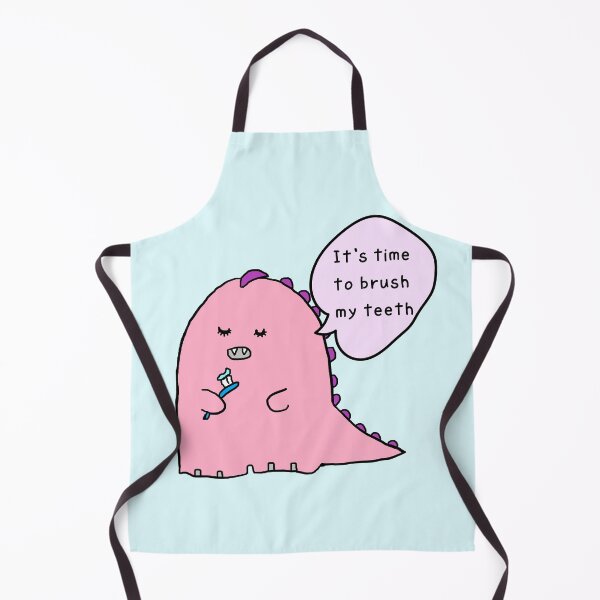 Item preview, It's time to brush your teeth, dinosaur designed and sold by zzzozzo.
