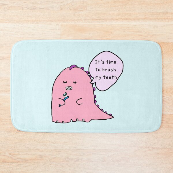 Item preview, It's time to brush your teeth, dinosaur designed and sold by zzzozzo.