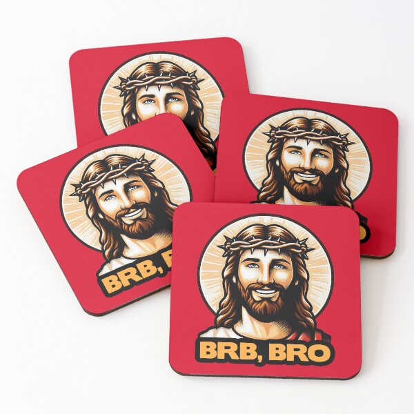 Item preview, BRB BRO meme Jesus Christ is coming soon! designed and sold by plushism.