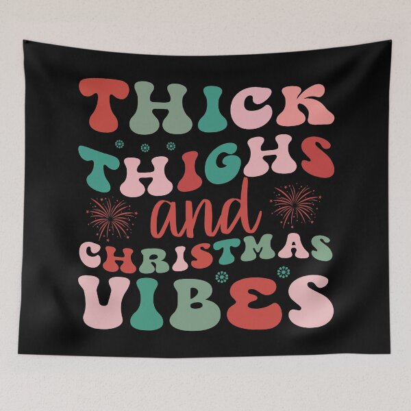 Item preview, Thick Thighs And Christmas Vibes designed and sold by shopbakas.