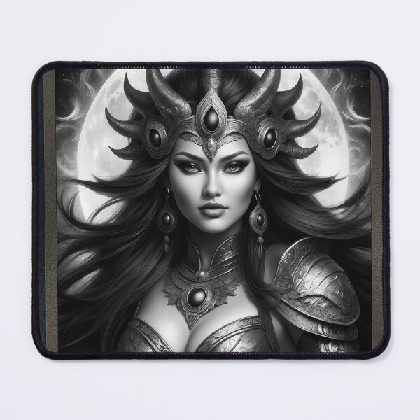 Item preview, Darikai Dalisai Mistress Of The Moon Enchanting AI Concept Art Portrait by Xzendor7 designed and sold by Xzendor7 Digital Art Creations.