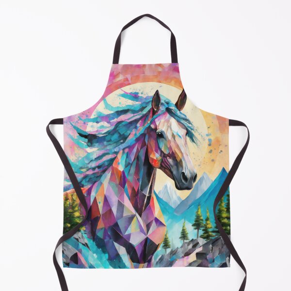 Item preview, Geometric Horse in Pastels designed and sold by DappledMoon.