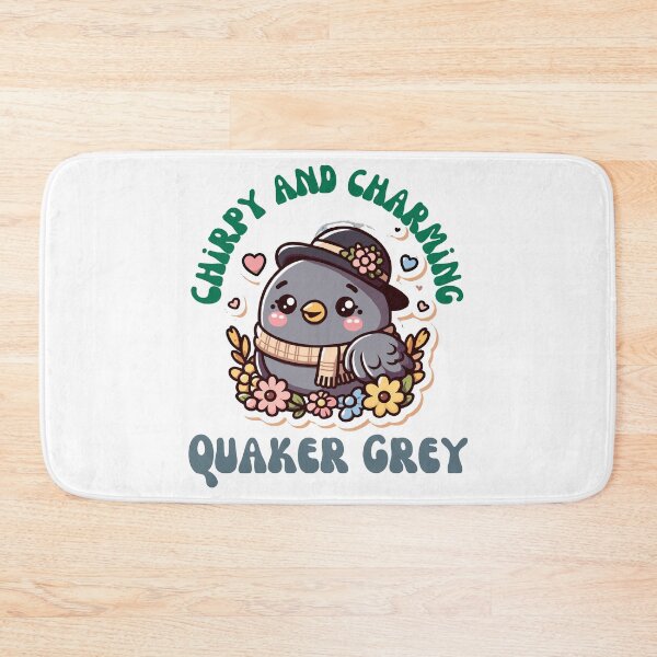 Item preview, Chirpy and Charming Quaker Grey designed and sold by Ruthrasankar.