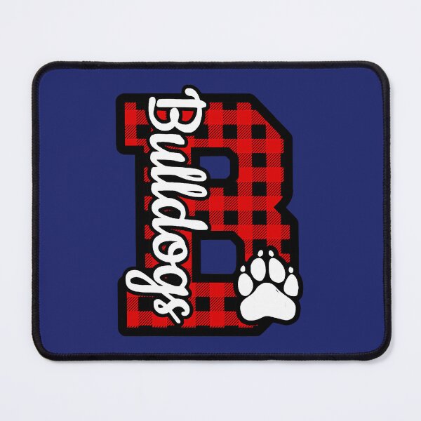 Item preview, Cheer Bulldogs School Sports Fan Team Spirit Buffalo Plaid designed and sold by caloudiaminart.