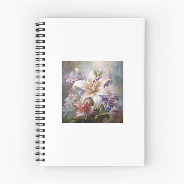 Aperçu de l'œuvre Bouquet de fleur de lys pastel  créée et vendue par Invente.